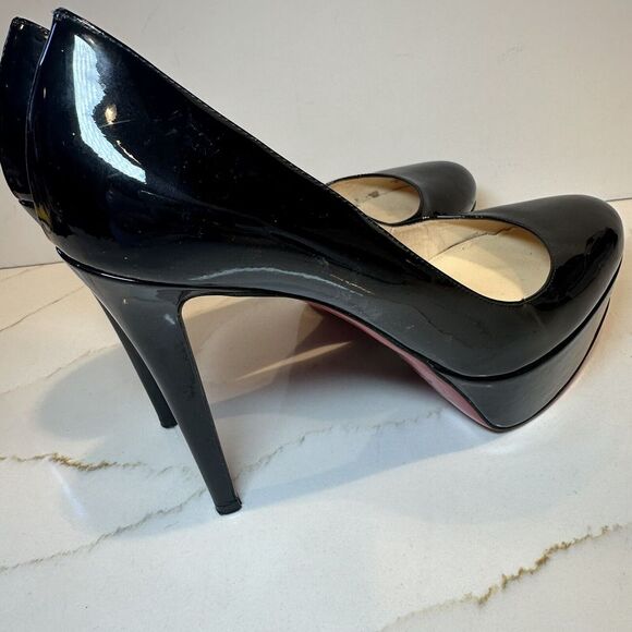Christian Louboutin Classic black pumps Platform Size 38.5 - Picture 8 of 14